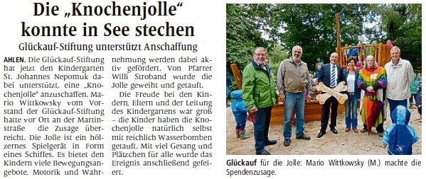 Die Knochenjolle konnte in See stechen